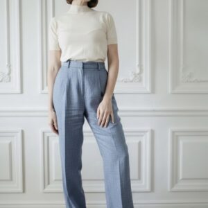 Pantalon John Bleu Ciel en Lin